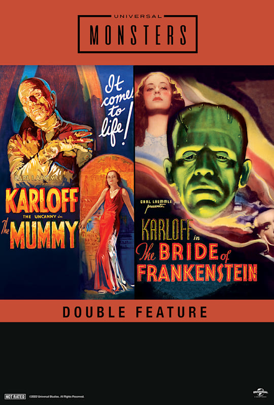 The Mummy (1932) & The Bride of Frankenstein (1935) Double Feature